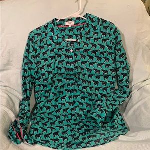 Elephant print blouse